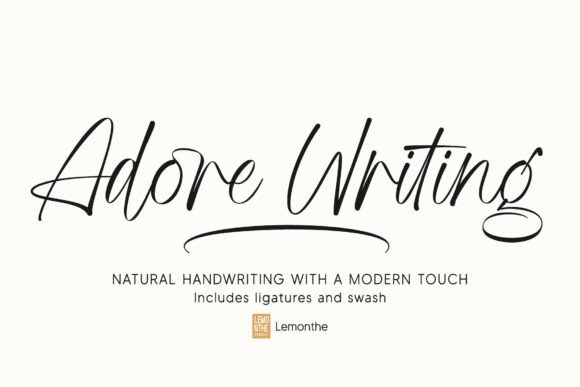Adore Writing: A Font That Balances Elegance and Authenticity