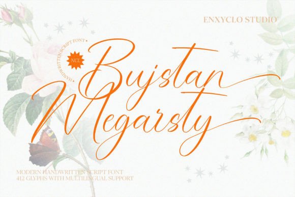 Bujstan Megarsty: The Modern Handwritten Script Font