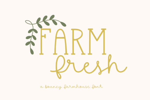 Farm Fresh: The Handwritten Script for Authentic Design