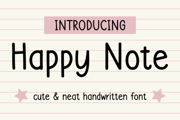 Happy Note: A Typeface That Brings Joy to Your Designs