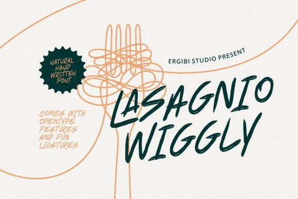 Lasagnio Wiggly: The Font That Brings Playful Charm to Your Designs