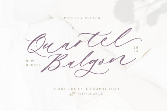 Quartel Balgon: A Handwritten Font with Timeless Charm