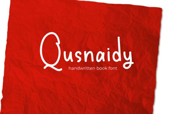 Qusnaidy: The Handwritten Book Font for Authentic Design