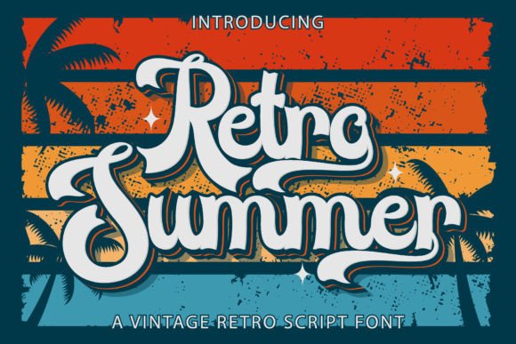 Retro Summer: A Vintage Handwritten Display Font for Your Projects