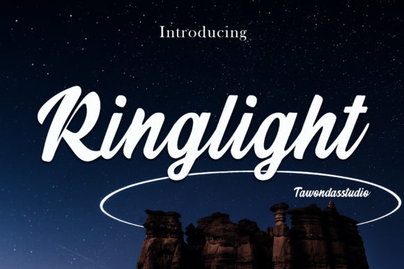 Ringlight: A Bold Handwritten Font for Modern Designs