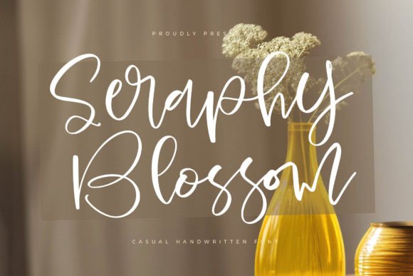 Seraphy Blossom: Elevating Your Designs with Elegant Script