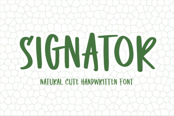 Signator: A Handwritten Font for Playful Branding