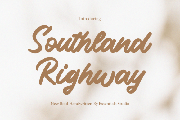 Southland Righway: A Bold Script for Luxury Branding