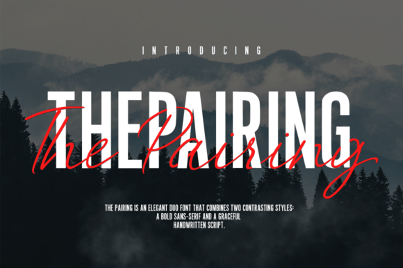 The Pairing: A Dynamic Font Duo for Creative Design