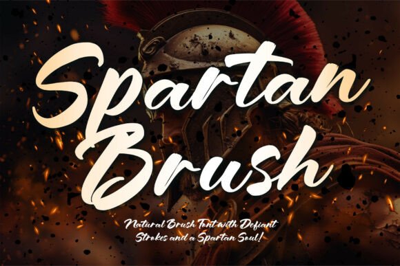 Unleash Raw Power: The Spartanbrush Regular Typeface
