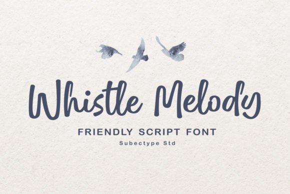 Whistle Melody: A Script Font for Elegant Branding
